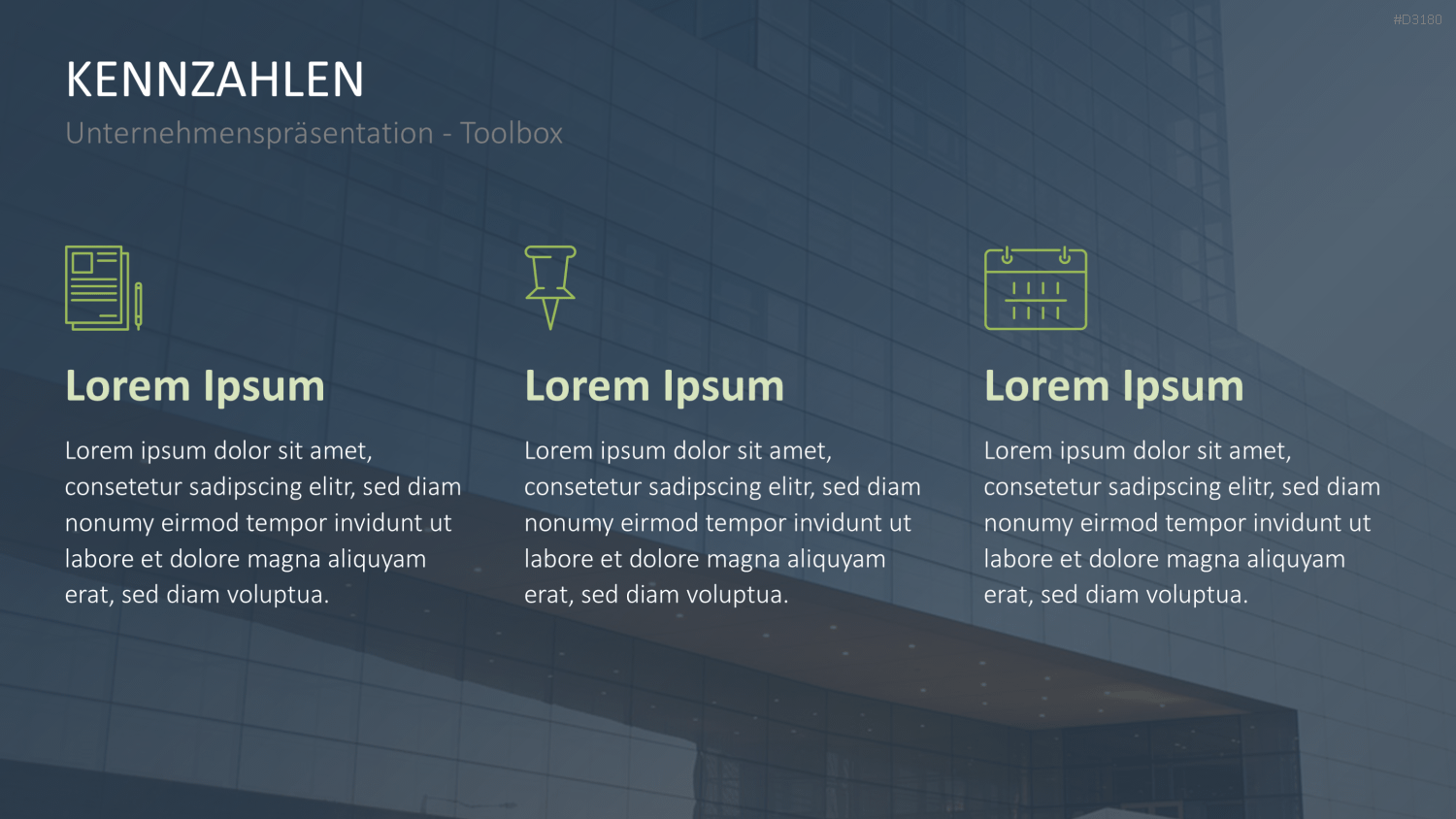 Unternehmenspräsentation-Toolbox PowerPoint-Vorlage