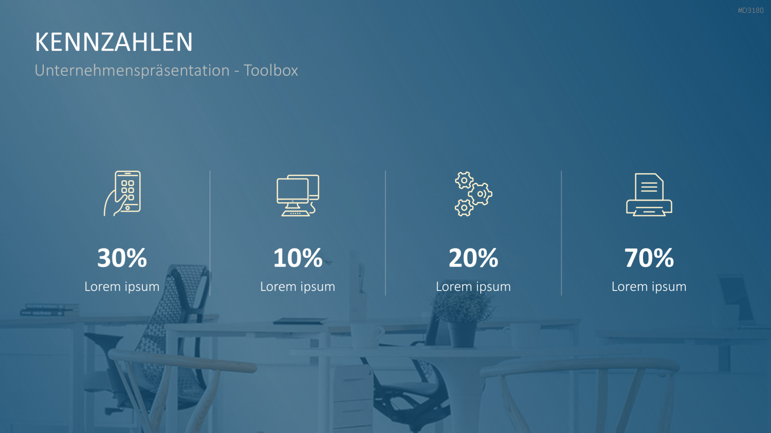 Unternehmenspräsentation-Toolbox PowerPoint-Vorlage