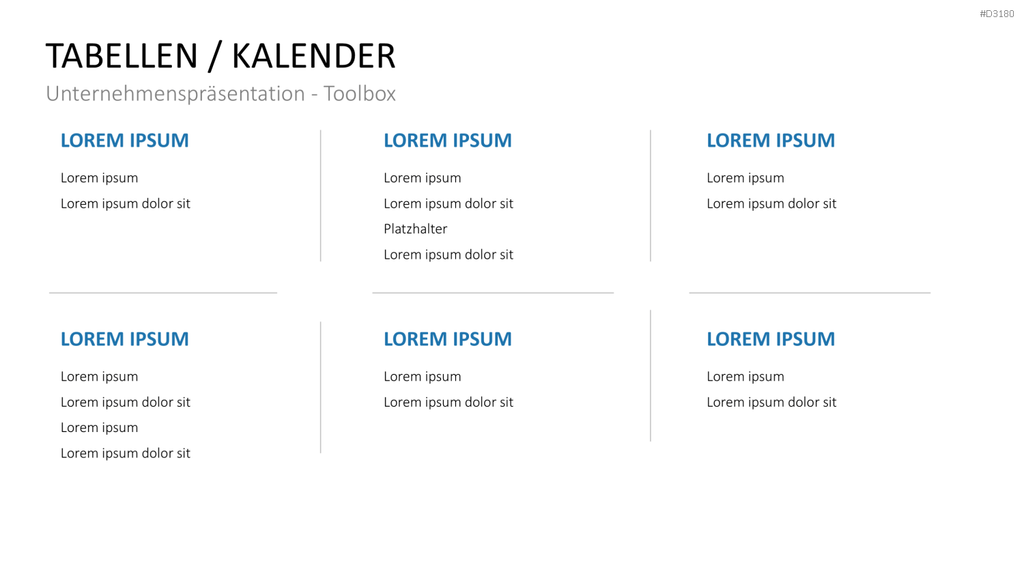 Unternehmenspräsentation-Toolbox PowerPoint-Vorlage