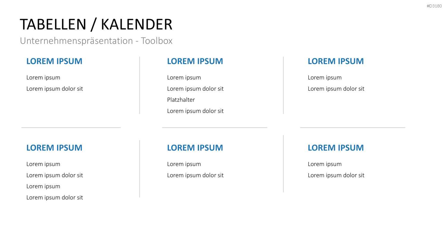 Unternehmenspräsentation-Toolbox PowerPoint-Vorlage