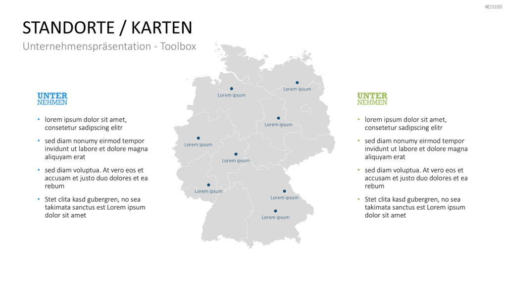 Unternehmenspräsentation-Toolbox PowerPoint-Vorlage