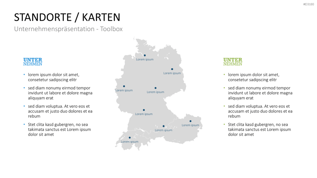 Unternehmenspräsentation-Toolbox PowerPoint-Vorlage