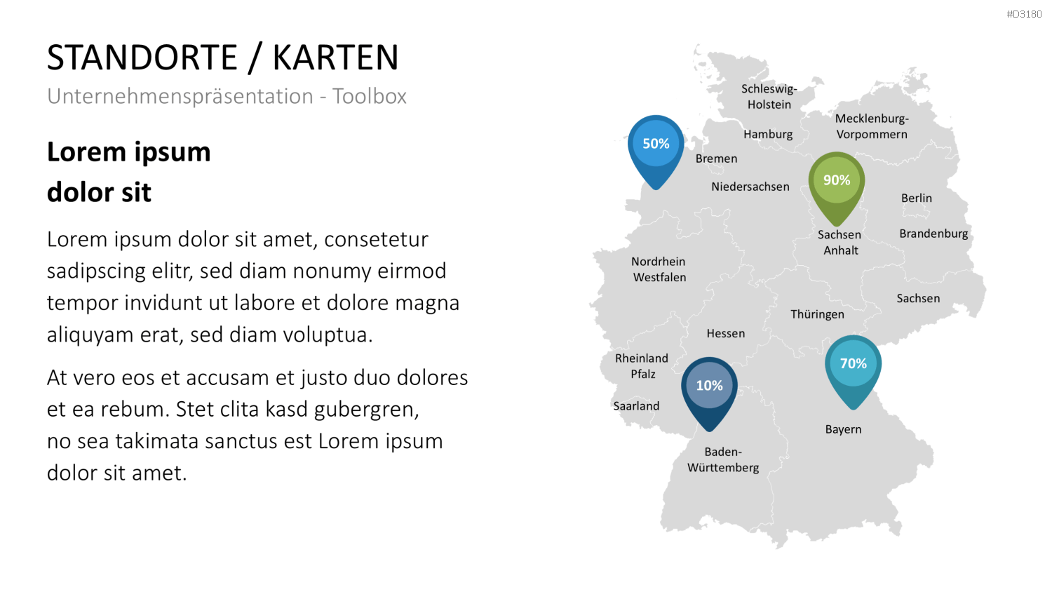 Unternehmenspräsentation-Toolbox PowerPoint-Vorlage