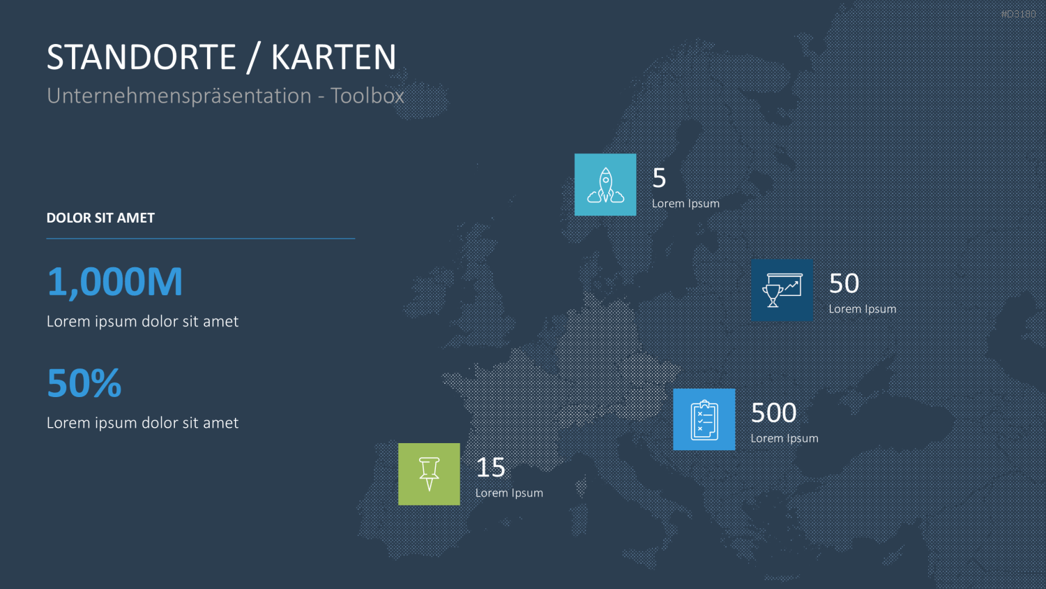 Unternehmenspräsentation-Toolbox PowerPoint-Vorlage