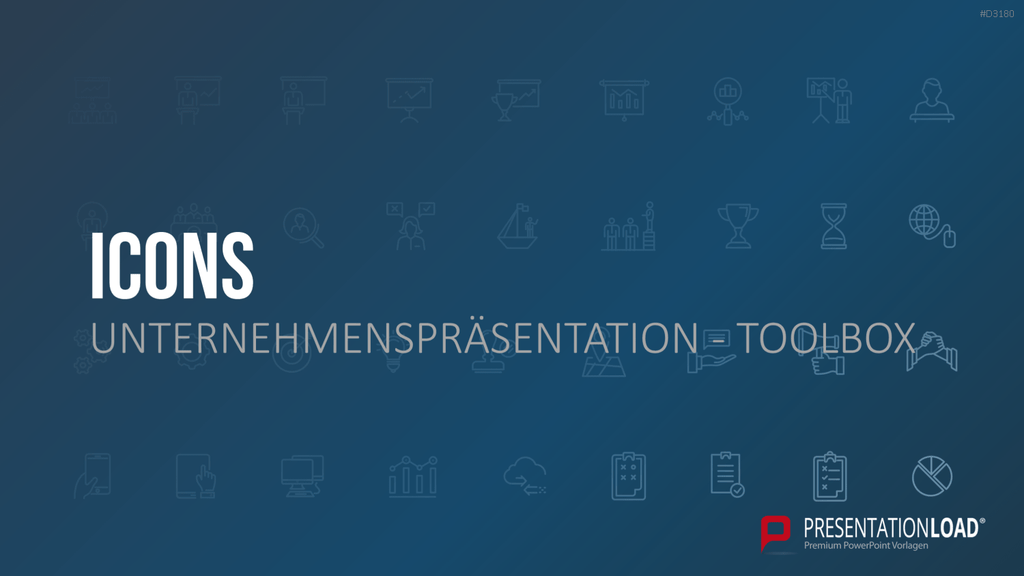 Unternehmenspräsentation-Toolbox PowerPoint-Vorlage