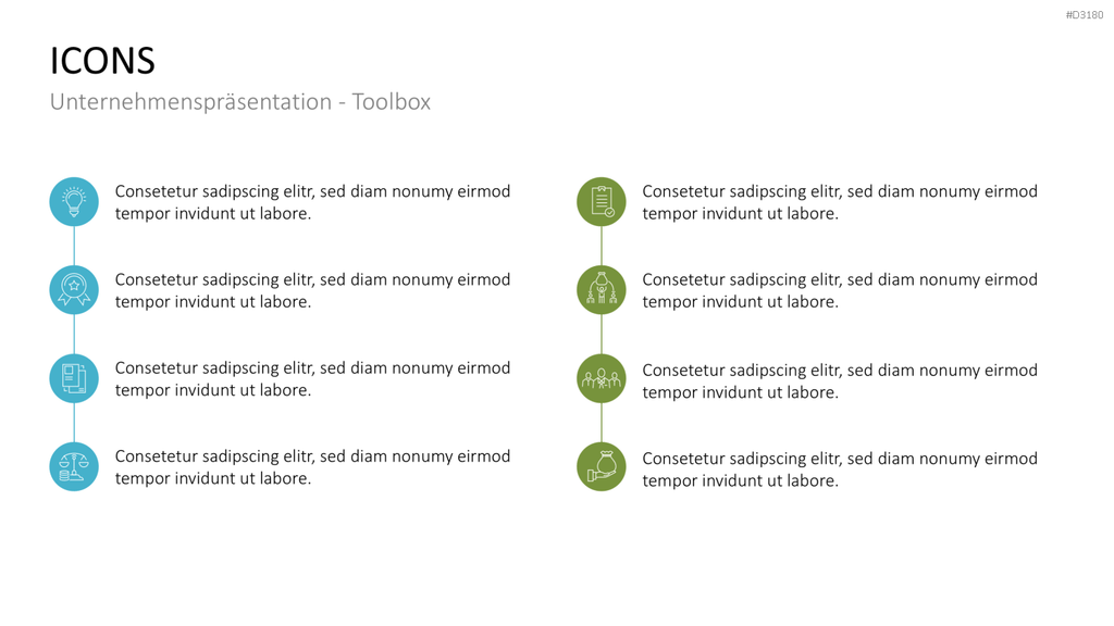 Unternehmenspräsentation-Toolbox PowerPoint-Vorlage