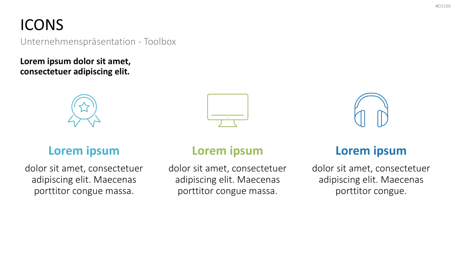 Unternehmenspräsentation-Toolbox PowerPoint-Vorlage