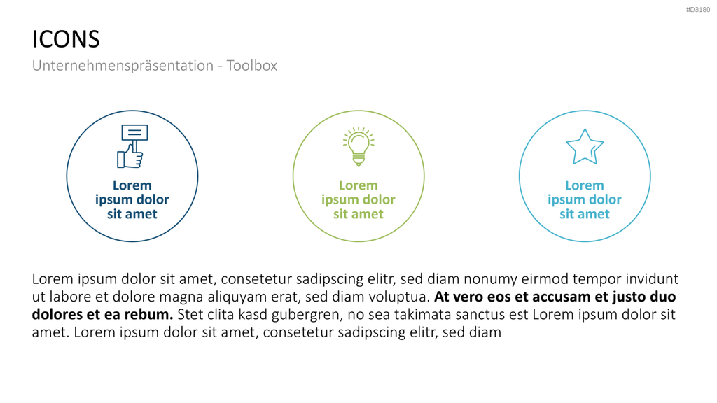 Unternehmenspräsentation-Toolbox PowerPoint-Vorlage