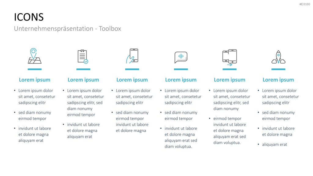 Unternehmenspräsentation-Toolbox PowerPoint-Vorlage