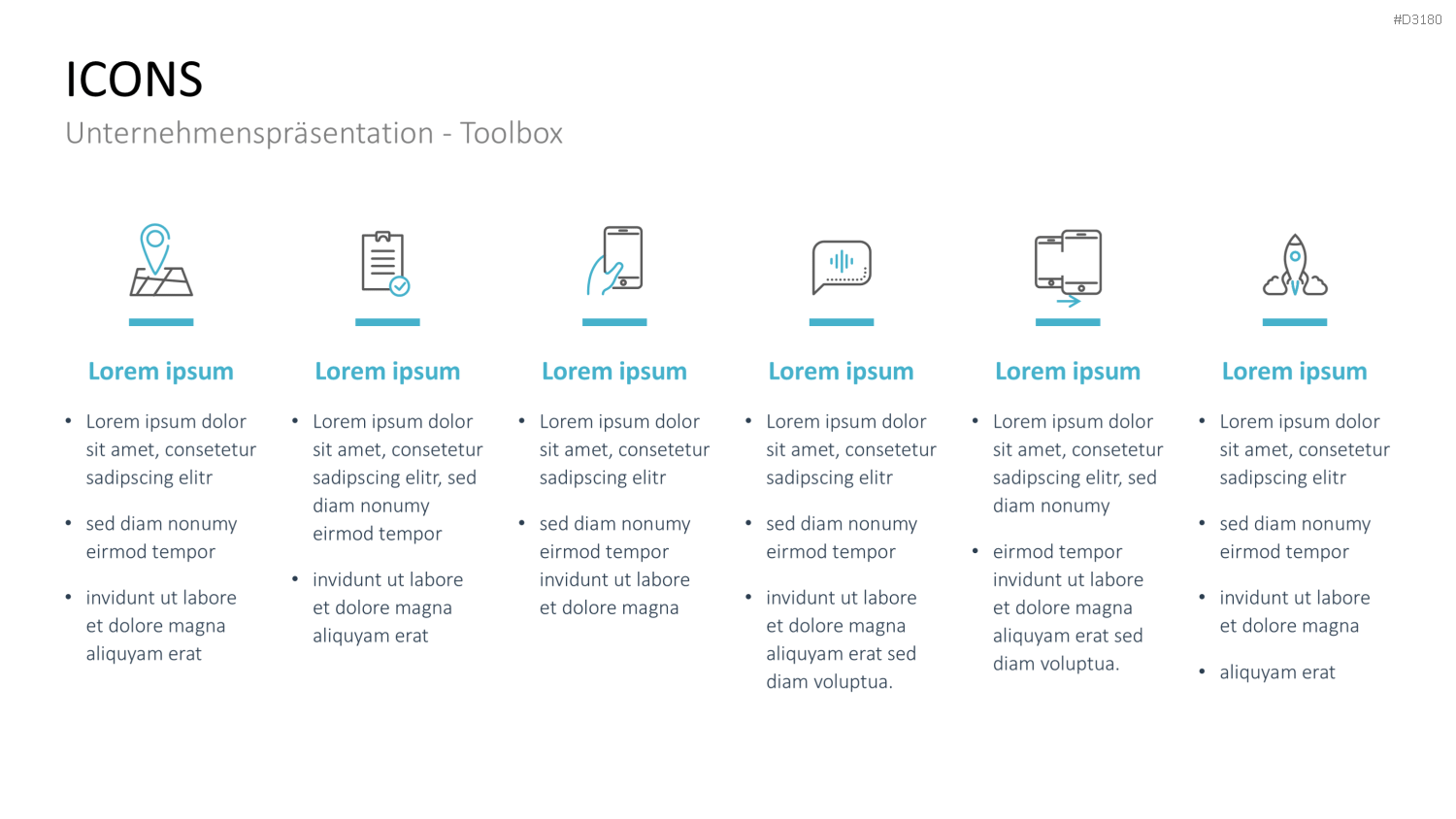 Unternehmenspräsentation-Toolbox PowerPoint-Vorlage
