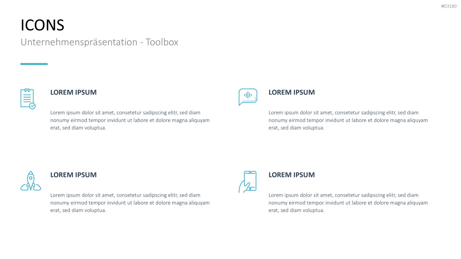 Unternehmenspräsentation-Toolbox PowerPoint-Vorlage