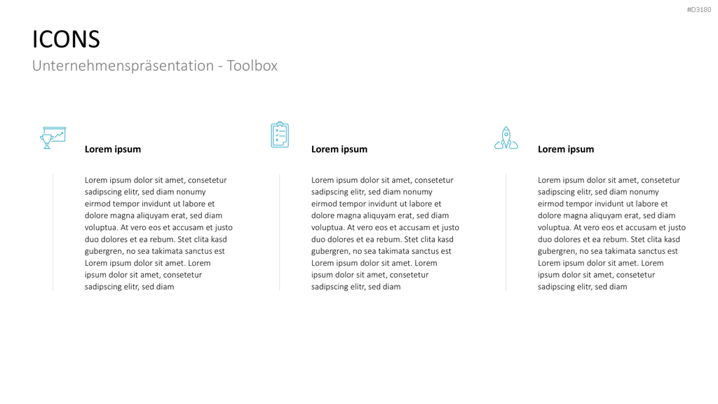 Unternehmenspräsentation-Toolbox PowerPoint-Vorlage