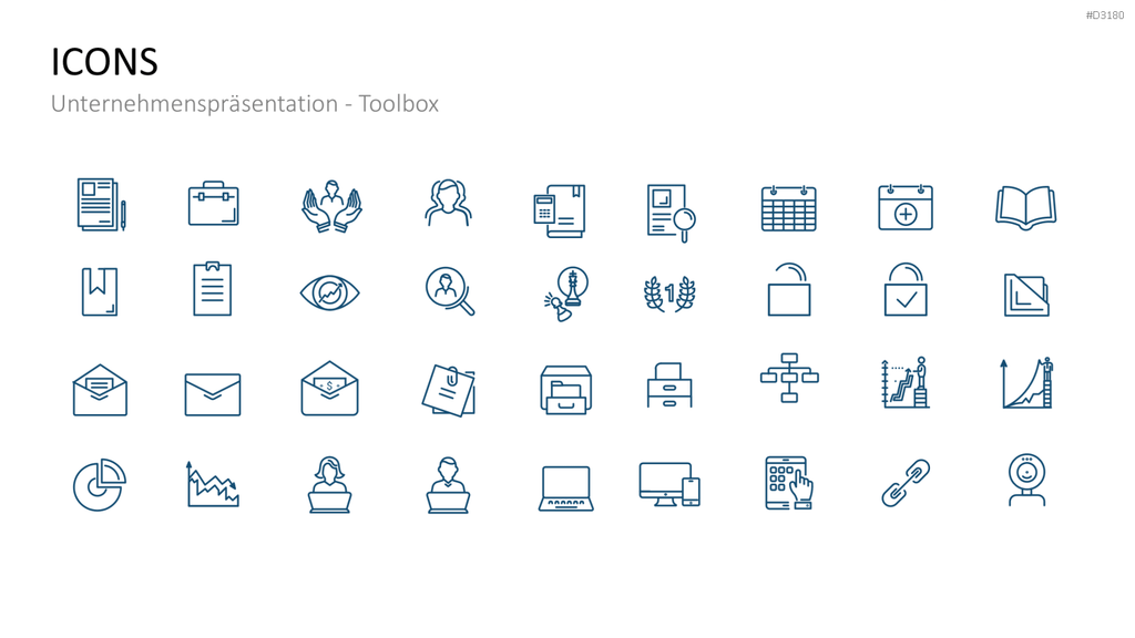 Unternehmenspräsentation-Toolbox PowerPoint-Vorlage