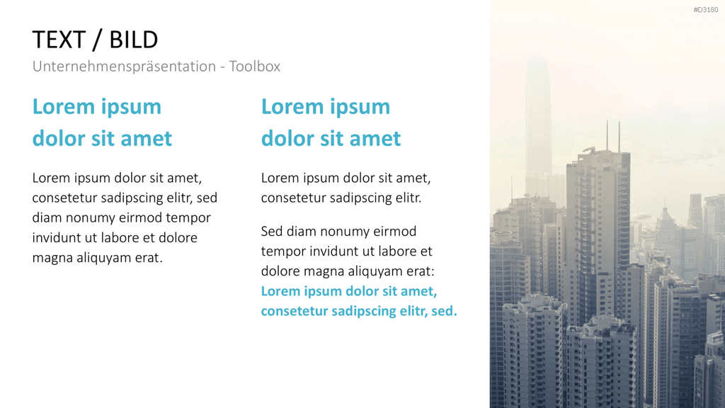 Unternehmenspräsentation-Toolbox PowerPoint-Vorlage