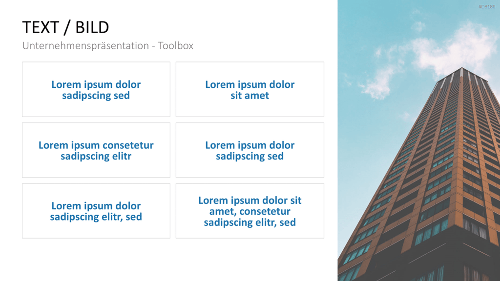 Unternehmenspräsentation-Toolbox PowerPoint-Vorlage