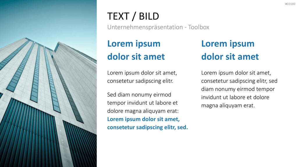 Unternehmenspräsentation-Toolbox PowerPoint-Vorlage