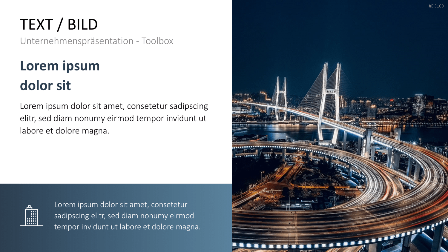 Unternehmenspräsentation-Toolbox PowerPoint-Vorlage