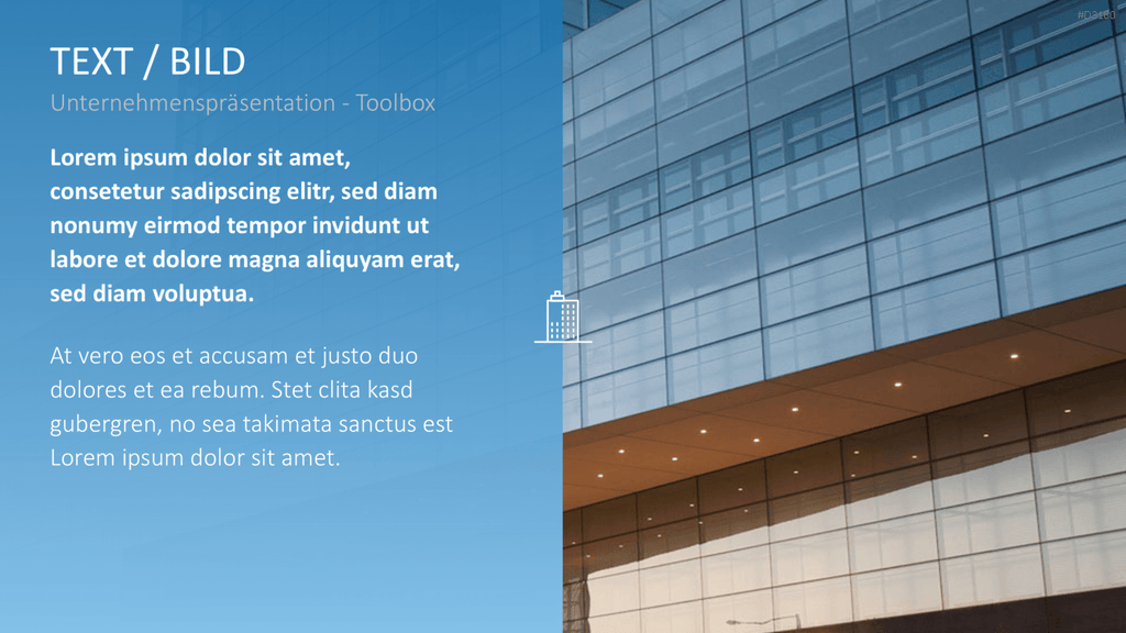 Unternehmenspräsentation-Toolbox PowerPoint-Vorlage