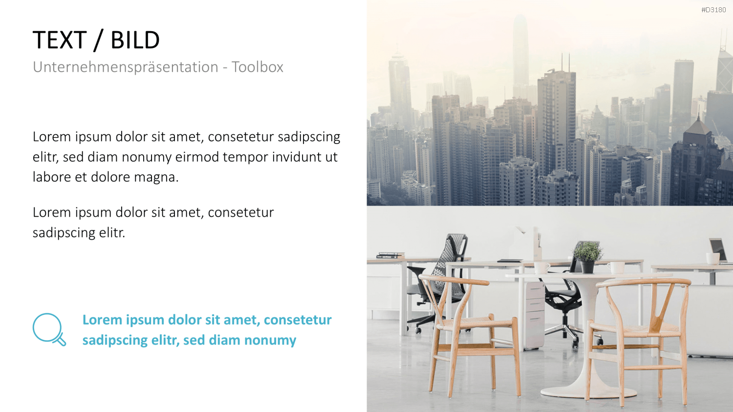 Unternehmenspräsentation-Toolbox PowerPoint-Vorlage