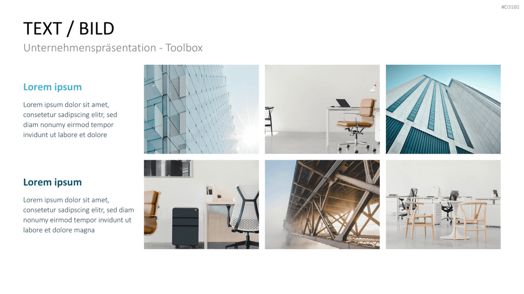 Unternehmenspräsentation-Toolbox PowerPoint-Vorlage