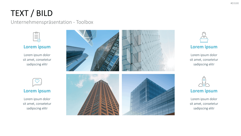Unternehmenspräsentation-Toolbox PowerPoint-Vorlage
