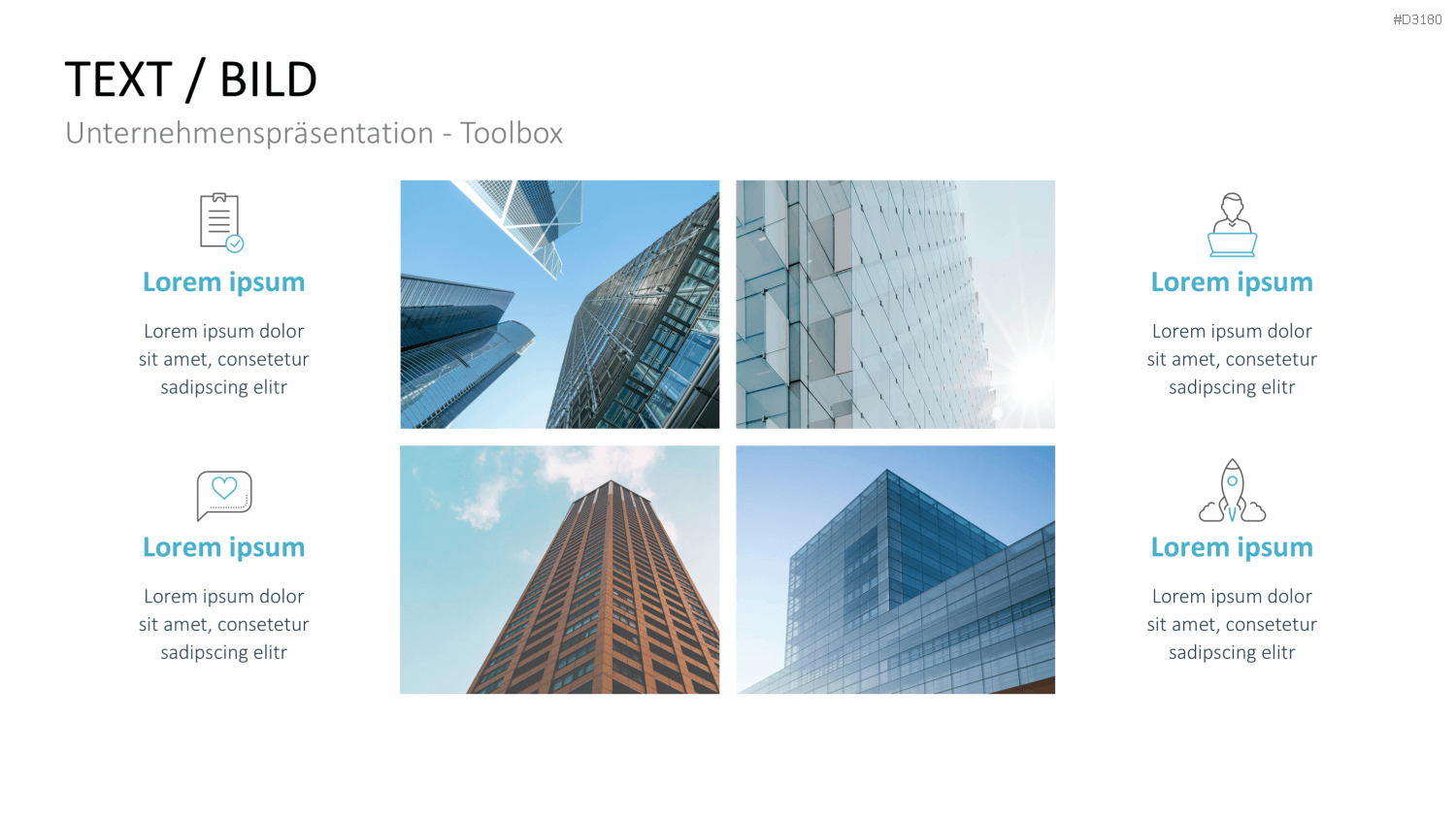 Unternehmenspräsentation-Toolbox PowerPoint-Vorlage
