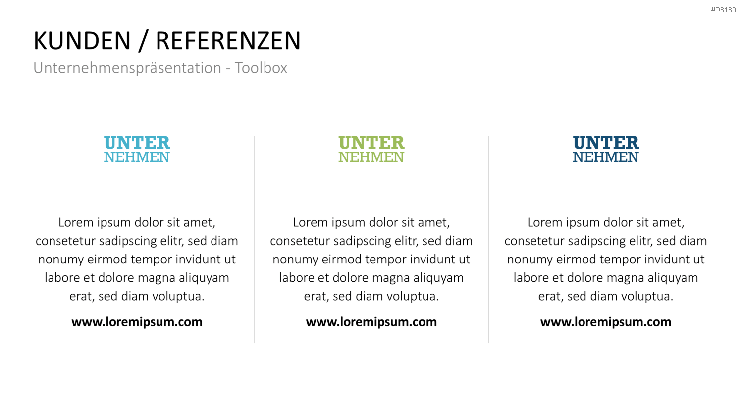 Unternehmenspräsentation-Toolbox PowerPoint-Vorlage