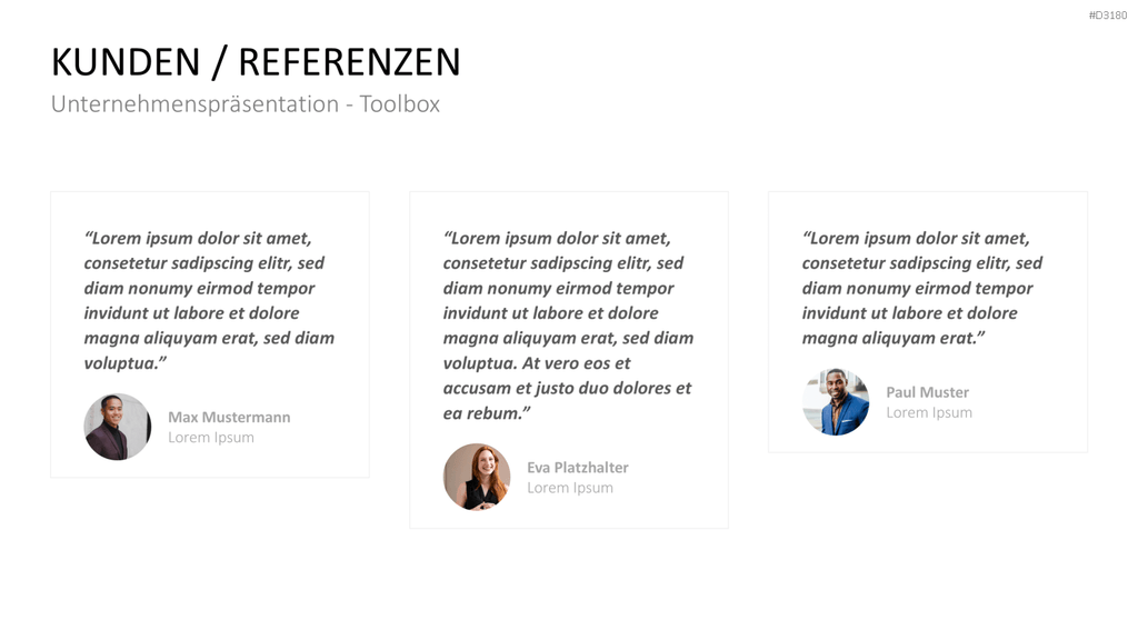Unternehmenspräsentation-Toolbox PowerPoint-Vorlage