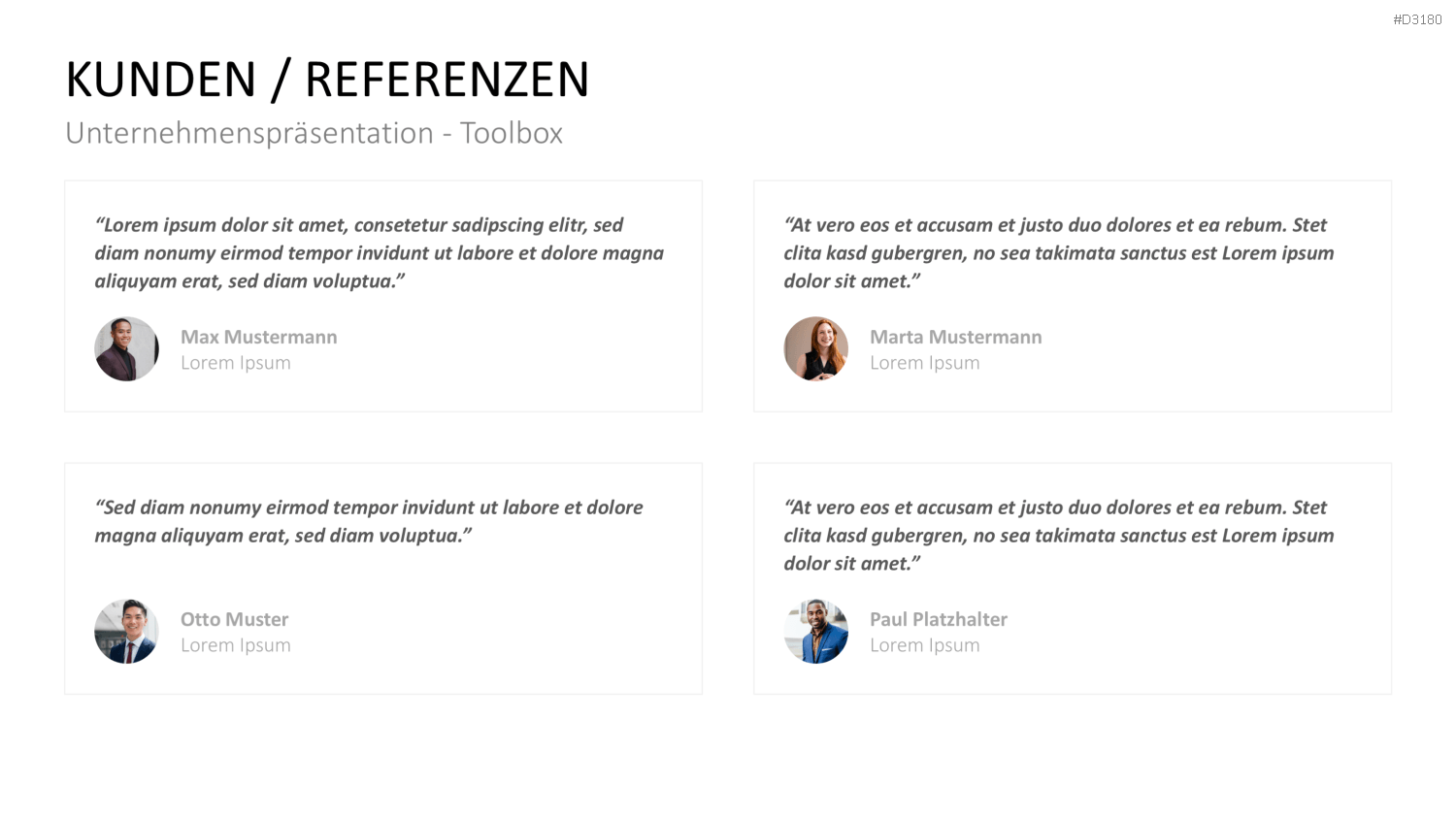 Unternehmenspräsentation-Toolbox PowerPoint-Vorlage