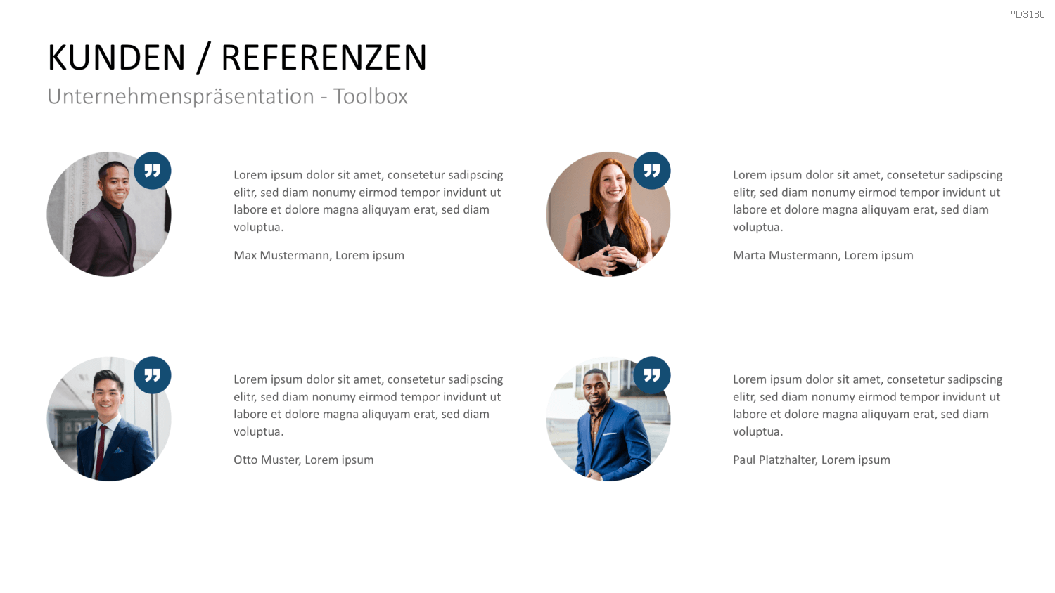 Unternehmenspräsentation-Toolbox PowerPoint-Vorlage