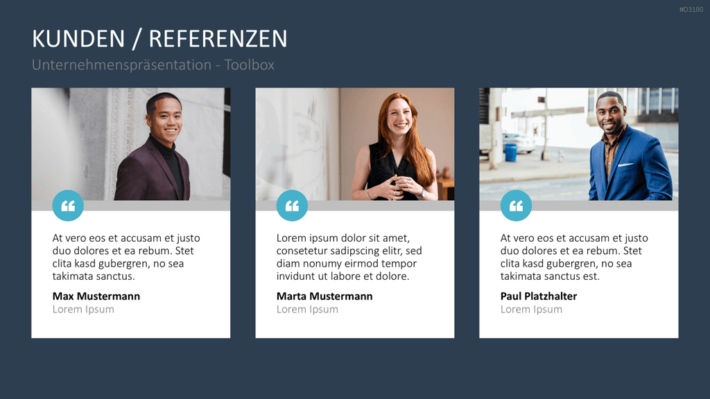 Unternehmenspräsentation-Toolbox PowerPoint-Vorlage