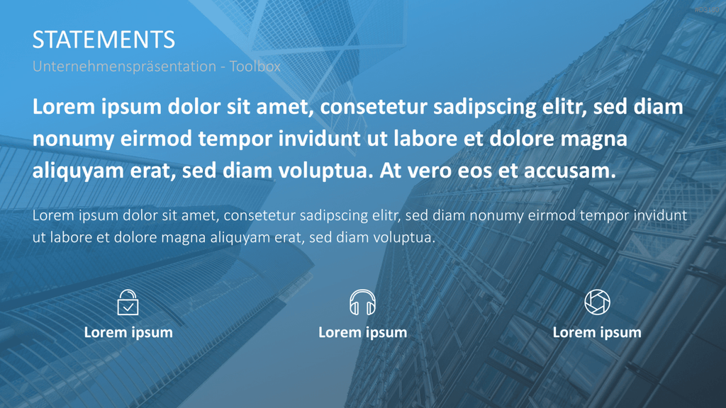 Unternehmenspräsentation-Toolbox PowerPoint-Vorlage