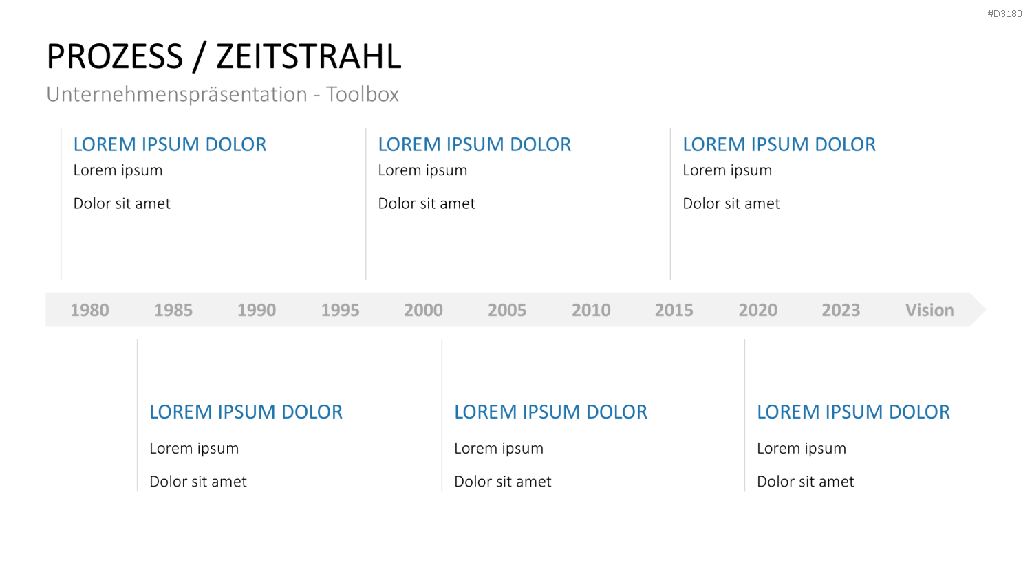 Unternehmenspräsentation-Toolbox PowerPoint-Vorlage