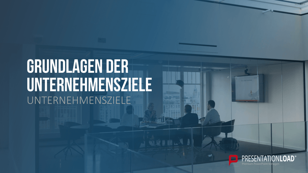 Unternehmensziele PowerPoint-Vorlage