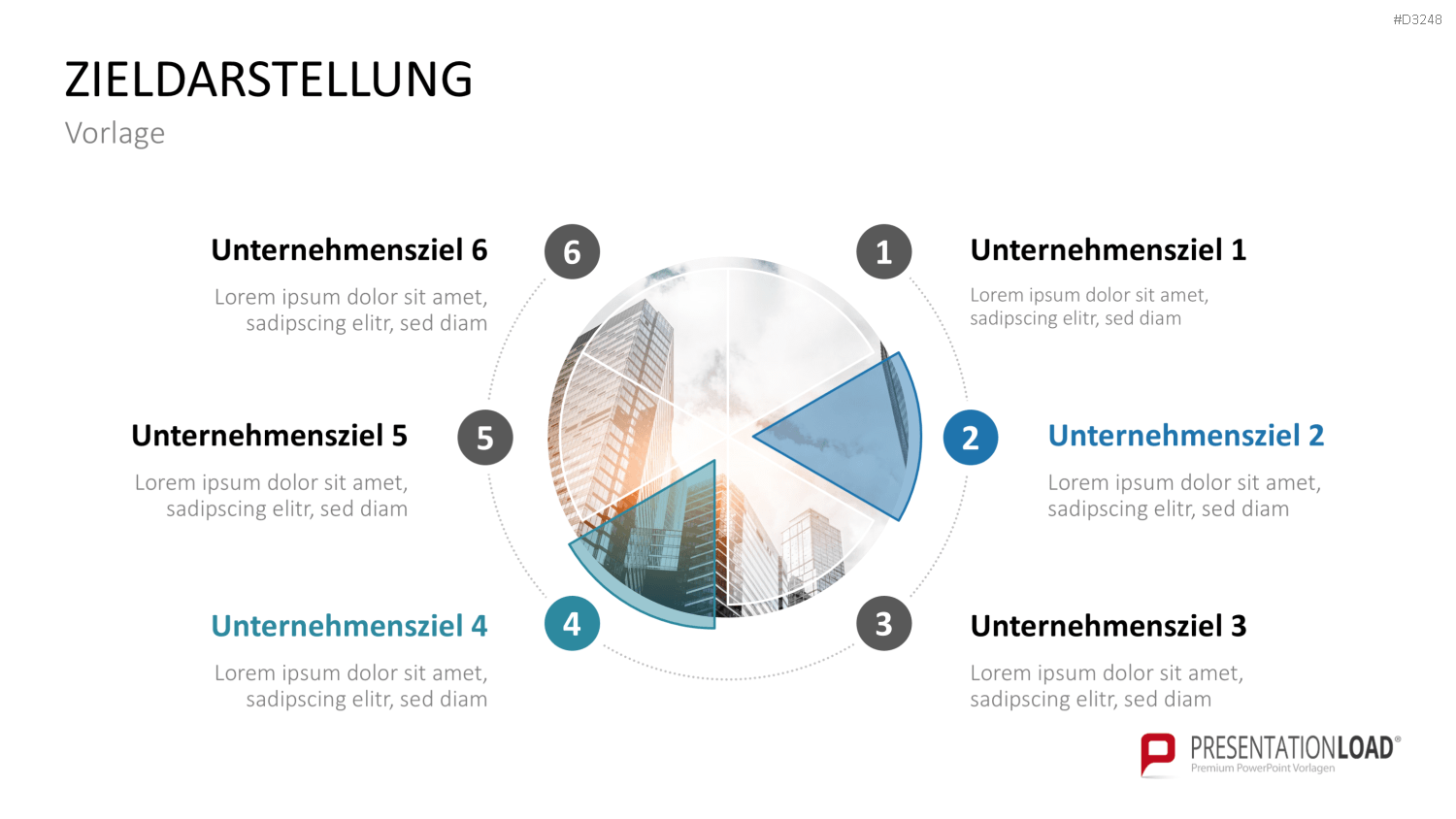 Unternehmensziele PowerPoint-Vorlage