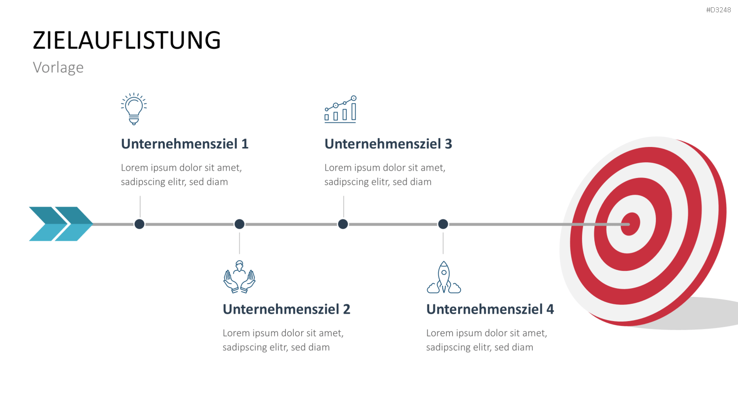 Unternehmensziele PowerPoint-Vorlage
