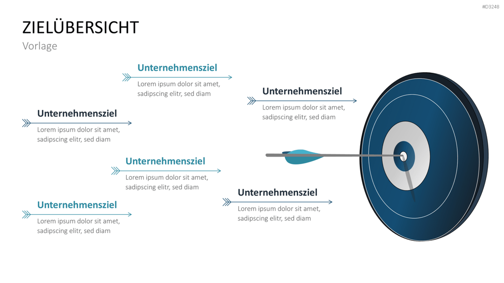 Unternehmensziele PowerPoint-Vorlage