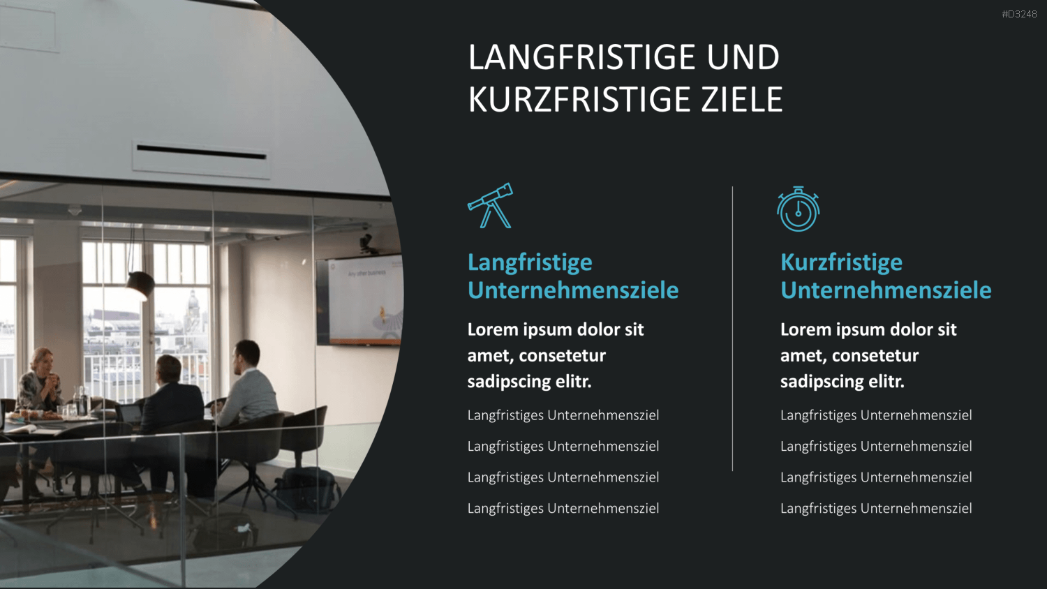 Unternehmensziele PowerPoint-Vorlage