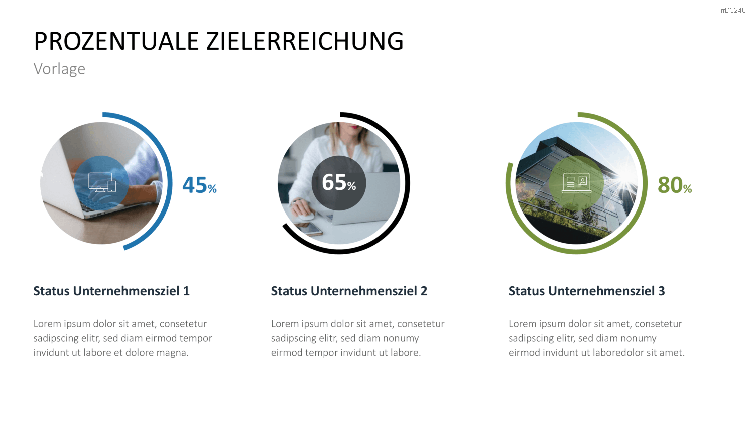 Unternehmensziele PowerPoint-Vorlage