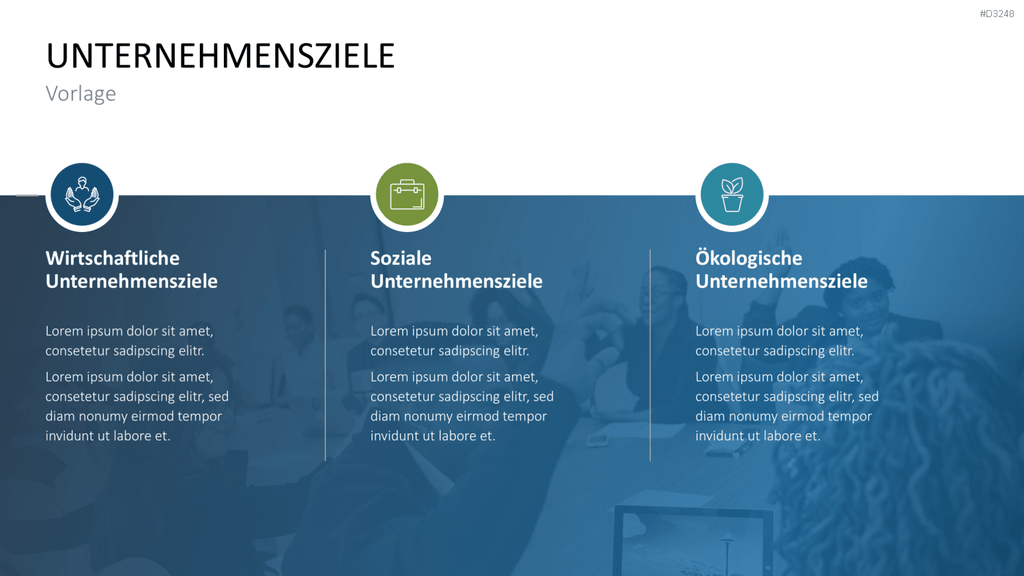 Unternehmensziele PowerPoint-Vorlage