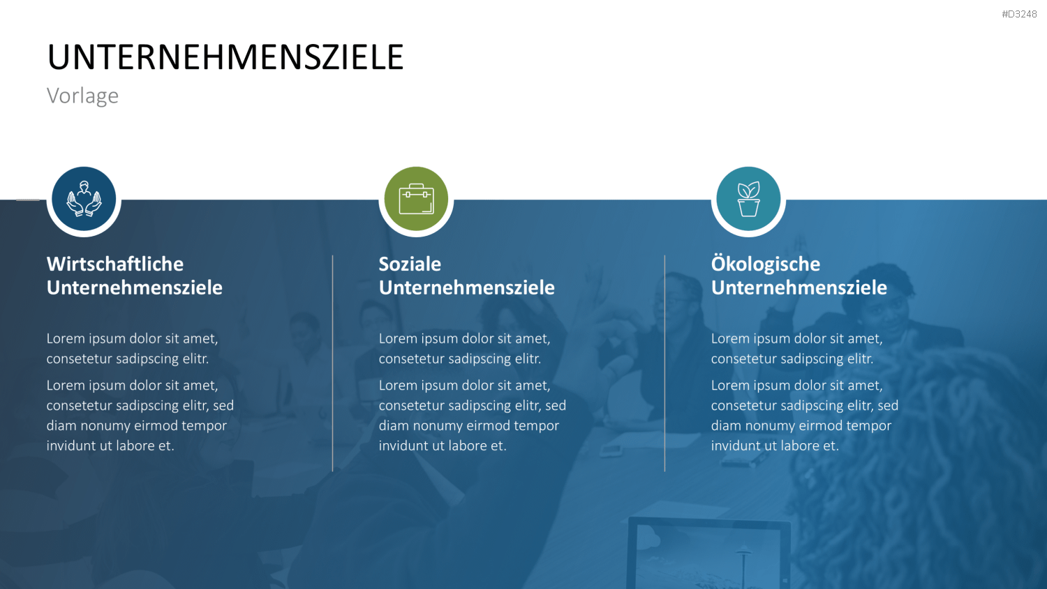 Unternehmensziele PowerPoint-Vorlage