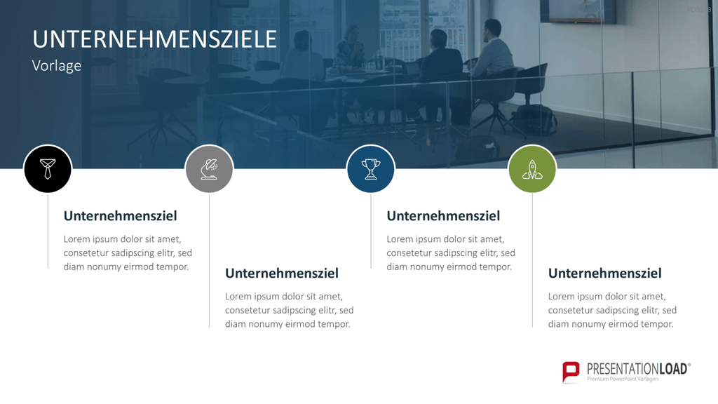 Unternehmensziele PowerPoint-Vorlage