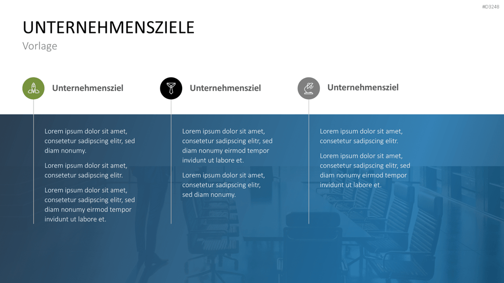 Unternehmensziele PowerPoint-Vorlage