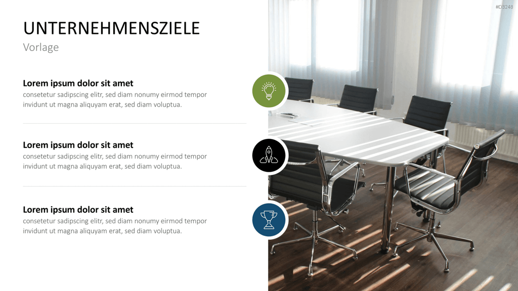 Unternehmensziele PowerPoint-Vorlage