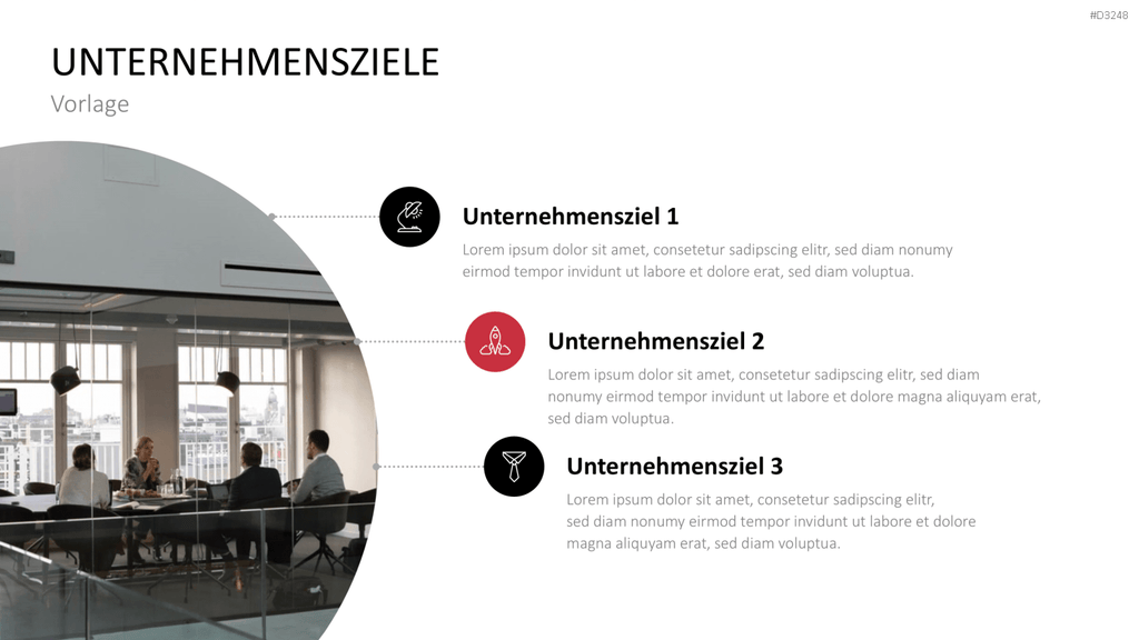 Unternehmensziele PowerPoint-Vorlage