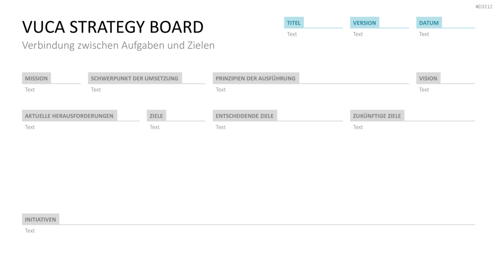 VUCA PowerPoint-Vorlage