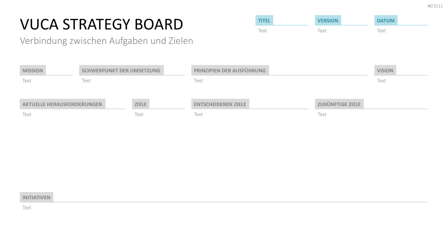 VUCA PowerPoint-Vorlage
