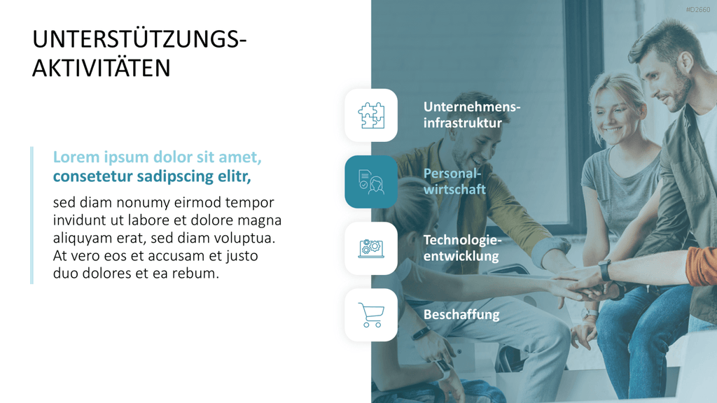Business-Team bespricht PowerPoint-Präsentation