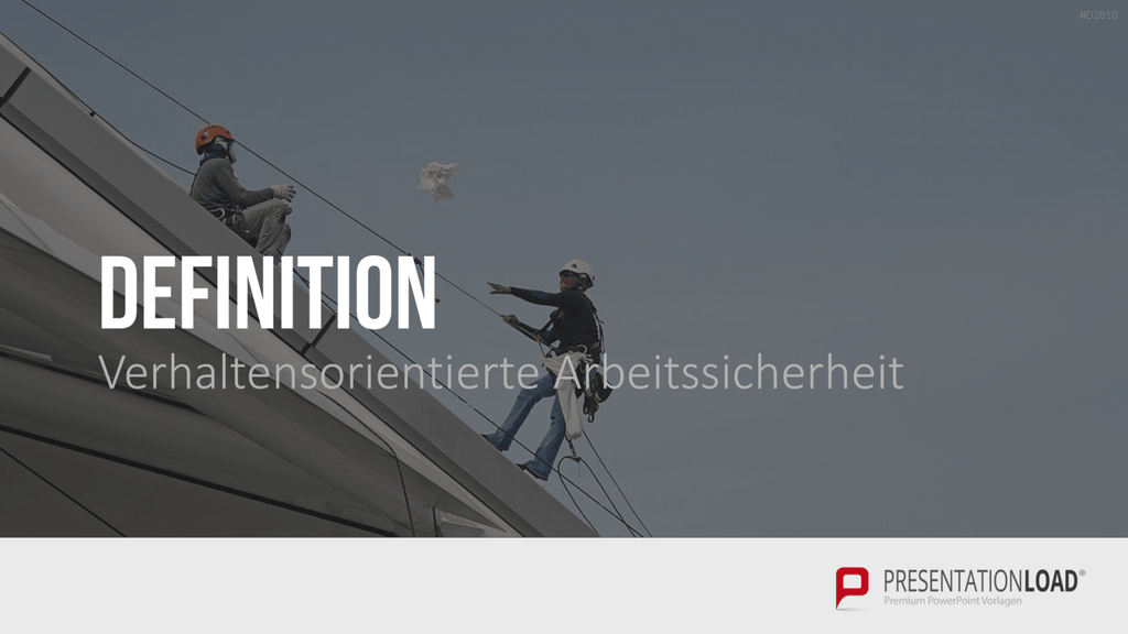 Verhaltensorientierte Arbeitssicherheit PowerPoint-Vorlage