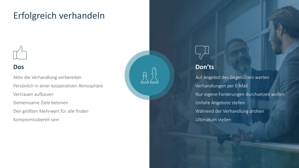 Verhandlungsstrategien PowerPoint-Vorlage